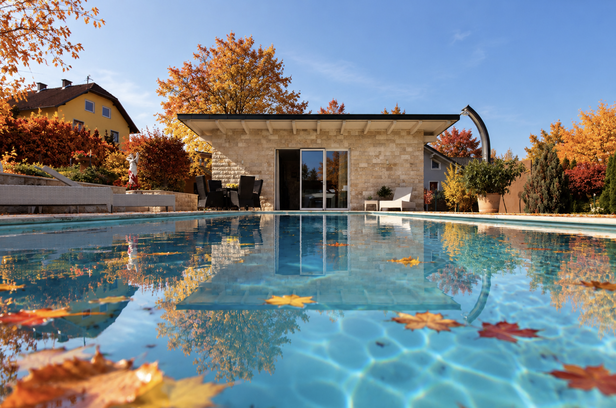 Pool im Herbst nutzen und beheizen